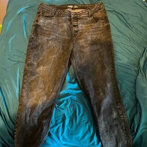 Size 14 black Old Navy skinny jeans